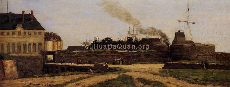 Le Havre, the Town Hotel and the Francois I Tower - 尤金·布丹